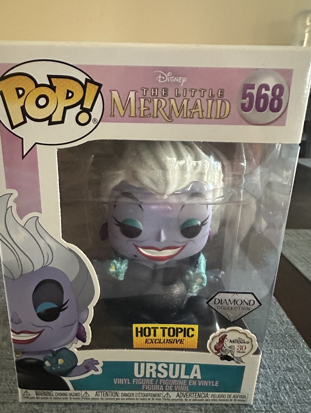 Funko The Little Mermaid Ursula Pop! Vinyl Figure - Purple, Teal, White